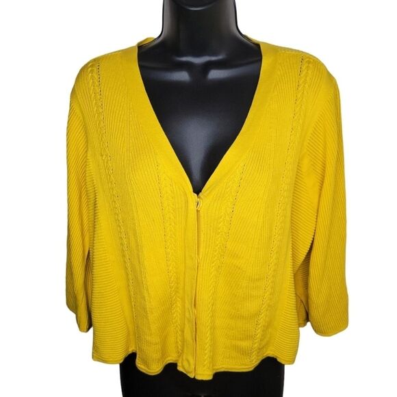 Cabi Sunny delicate cable knit cardigan sweater Size Small - Picture 2 of 6